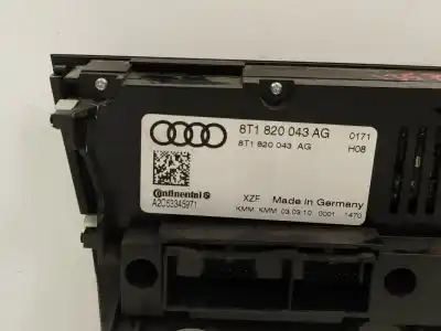 Second-hand car spare part heating / air conditioning control panel for audi a4 b8 (8k2) 2.0 tdi oem iam references 8t1820043ag