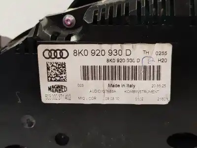 Second-hand car spare part dashboard for audi a4 b8 (8k2) 2.0 tdi oem iam references 8k0920930d