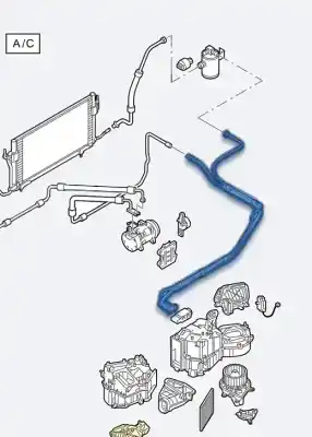 Peça sobressalente para automóvel em segunda mão tubos de ar condicionado por citroen xsara break 2.0 hdi sx (66kw) referências oem iam 6457yh