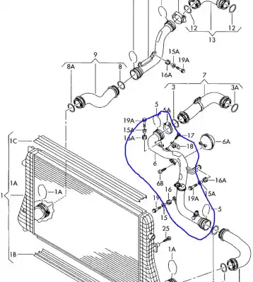 Peça sobressalente para automóvel em segunda mão  por SEAT LEON (1P1)  Referências OEM IAM 1K0145762AT  
