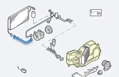Tweedehands auto-onderdeel airconditioning pijpen voor volkswagen golf iv berlina (1j1) básico oem iam-referenties 1j0820721f