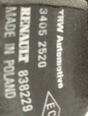 Автозапчасти б/у передний левый ремень безопасности за renault clio iii pack authentique ссылки oem iam 8200838229  