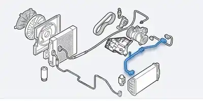 Peça sobressalente para automóvel em segunda mão tubos de ar condicionado por bmw x5 (e53) 3.0d referências oem iam 837707508  