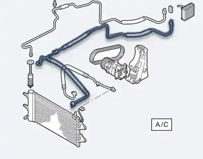 Pezzo di ricambio per auto di seconda mano tubi aria condizionata per seat ibiza (6j5) reference riferimenti oem iam 6r1820743j