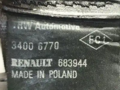 Автозапчасти б/у центральный задний ремень безопасности за renault clio iii pack authentique ссылки oem iam 8200683944  