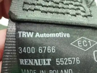 Автозапчастина б/у задній лівий ремін безпеки для renault clio iii pack authentique посилання на oem iam 8200838249  