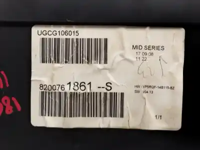 Second-hand car spare part dashboard for renault clio iii pack authentique oem iam references 8201060289