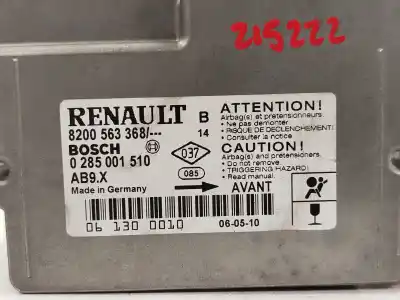 Second-hand car spare part airbag control unit for renault clio iii pack authentique oem iam references 8200563368  