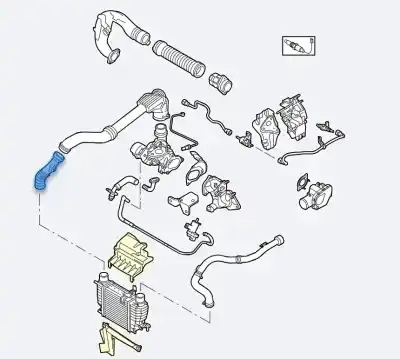 Автозапчастина б/у трубопровод турбокомпенсатора для renault clio iii pack authentique посилання на oem iam 8200447887  