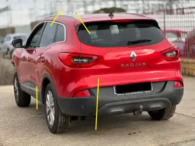 Second-hand car spare part rear left fin (cut) for renault kadjar zen oem iam references 760316922r