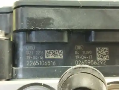 Second-hand car spare part abs for opel corsa e selective oem iam references 2265106516  