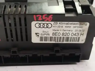 Автозапчасти б/у климат-контроль за audi a4 b6 avant (8e5) 3.0 ссылки oem iam 8e0820043h  