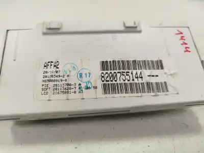 Автозапчастина б/у багатофункційний дисплей для renault clio iii dynamique посилання на oem iam 8200755144