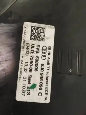 Second-hand car spare part right tailgate light for audi tt (8j3/8j9) 2.0 tfsi coupe oem iam references 8j0945096c  