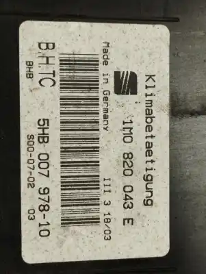 Second-hand car spare part climate control for seat toledo (1m2) signo oem iam references 1m0820043e  