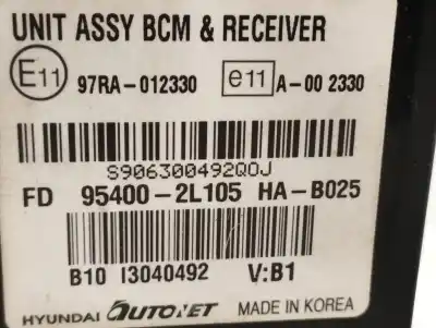 Second-hand car spare part electronic module for hyundai i30 classic oem iam references 954002l105  