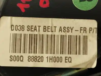 Peça sobressalente para automóvel em segunda mão cinto de segurança dianteiro direito por kia cee'd fastback (ed) 1.6 crdi 115 referências oem iam 888201h000