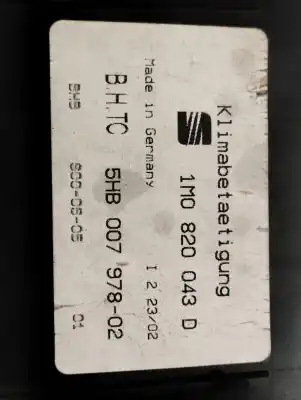 Автозапчастина б/у клімат-контроль для seat toledo (1m2) sport посилання на oem iam 1m0820043d  