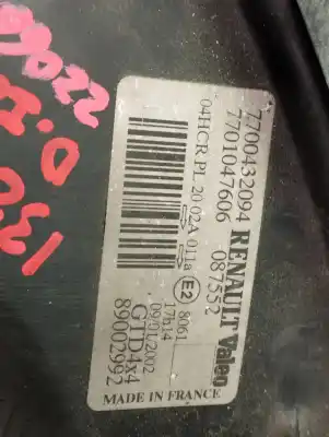 Gebrauchtes Autoersatzteil linker scheinwerfer zum renault scenic rx4 (ja0) 1.9 dci salomon oem-iam-referenzen 7700432094  