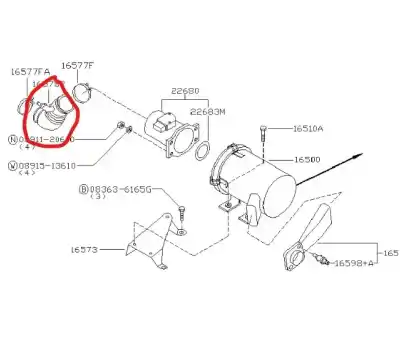 Pezzo di ricambio per auto di seconda mano  per FORD MAVERICK (NL)  Riferimenti OEM IAM 165787F000  