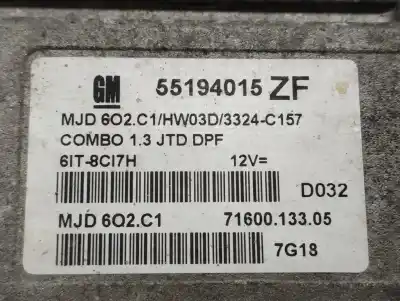 Автозапчасти б/у блок управления двигателем за opel combo familiar ссылки oem iam 55194015zf  