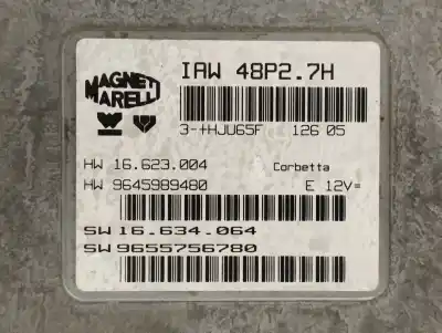 Second-hand car spare part ecu engine control for citroen c2 furio oem iam references 9645989480  