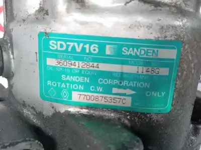 Автозапчастина б/у компресор кондиционера для RENAULT CLIO II FASE I (B/CBO) 1.6 Initiale (B/CBOD) 90 CV / 66 KW Посилання на OEM IAM SD7V161148G  