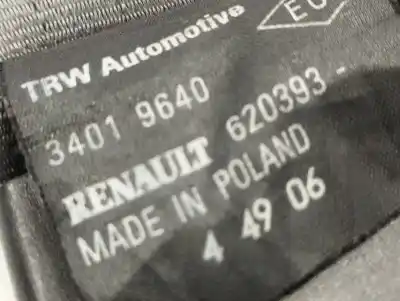Автозапчастина б/у центральний задній ремін безпеки для renault clio ii fase ii (b/cb0) campus посилання на oem iam 8200068575  