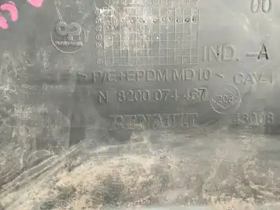 Автозапчастина б/у накладка правого переднього бампера для renault clio ii fase ii (b/cb0) campus 64 cv / 47 kw посилання на oem iam 8200074467  