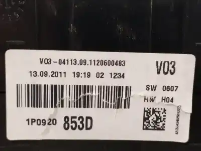 Peça sobressalente para automóvel em segunda mão quadrante por seat leon (1p1) reference referências oem iam 1p0920853d  