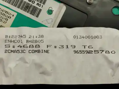 Pezzo di ricambio per auto di seconda mano pannello degli strumenti per peugeot 307 cc (s2) básico riferimenti oem iam 9655925780