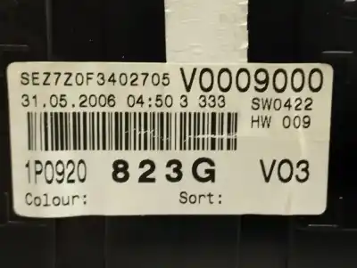 Peça sobressalente para automóvel em segunda mão quadrante por seat leon (1p1) stylance / style referências oem iam 1p0920823g  