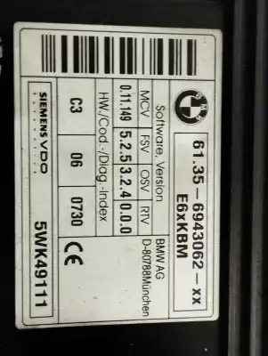 Piesă de schimb auto la mâna a doua modul electrotic pentru bmw serie 5 berlina (e60) 530d referințe oem iam 61356943062