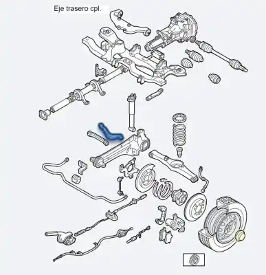 Pezzo di ricambio per auto di seconda mano braccio sospensione superiore posteriore sinistro per mazda cx-7 (er) active riferimenti oem iam eg2128c20  