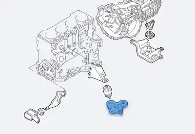Автозапчасти б/у левая опора двигателя за AUDI A6 BERLINA (4F2) 3.0 TDI Quattro (165kW) ссылки OEM IAM 04F199351H  