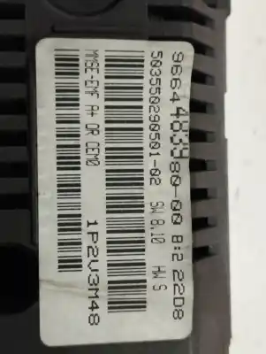 Peça sobressalente para automóvel em segunda mão DISPLAY GPS / MULTIMÍDIA por CITROEN BERLINGO CUADRO  Referências OEM IAM 9822637880  