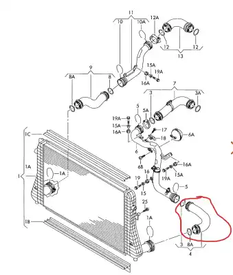 Peça sobressalente para automóvel em segunda mão tubo de pressão do turbo por volkswagen golf v berlina (1k1) trendline referências oem iam 1k0145834l