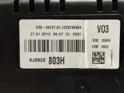Peça sobressalente para automóvel em segunda mão quadrante por seat ibiza (6j5) reference referências oem iam 6j0920803h  