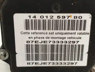 Second-hand car spare part abs for citroen jumpy hdi 120 27 l1h1 furg. 120 cv / 88 kw oem iam references 1401259780  