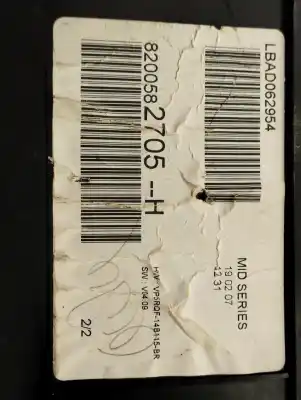 Peça sobressalente para automóvel em segunda mão quadrante por renault clio iii pack authentique referências oem iam 8200582705h  