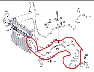 Second-hand car spare part TUBE for MERCEDES-BENZ CLASE B SPORTS TOURER (W245) B 180 CDI (245.207) OEM IAM references A1693702096  