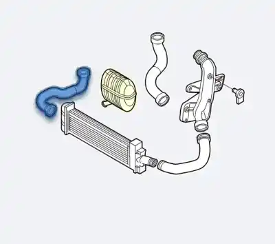 Second-hand car spare part TURBOCHARGER PRESSURE PIPE for AUDI A4 B8 (8K2) 2.0 TDI OEM IAM references 8K0145738AH  