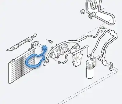 Second-hand car spare part AIR CONDITIONING PIPES for RENAULT SCENIC RX4 (JA0) 1.9 dCi Salomon OEM IAM references 8200120920B  