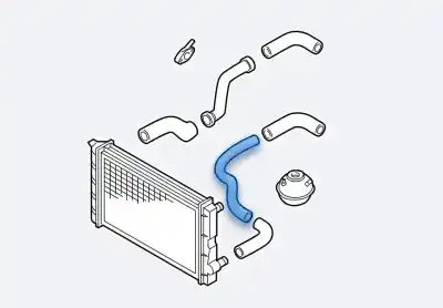 Pezzo di ricambio per auto di seconda mano tubo pressione turbocompressore per seat leon (1p1) reference riferimenti oem iam 1k0145762bp  