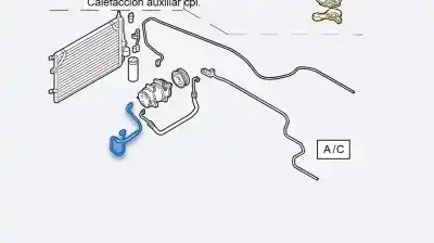 Second-hand car spare part air conditioning pipes for volvo s60 berlina d5 oem iam references 8687569
