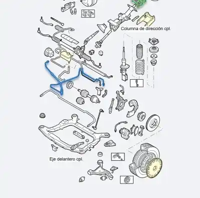 Second-hand car spare part power steering pressure pipe for volvo s60 berlina d5 oem iam references 8683933