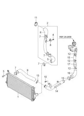 Tweedehands auto-onderdeel TURBO DRUKLEIDING voor KIA MAGENTIS Concept OEM IAM-referenties 2826627400  