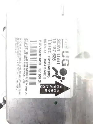 Peça sobressalente para automóvel em segunda mão centralina de airbag por opel corsa e (x15) 1.0 (08 68) referências oem iam   