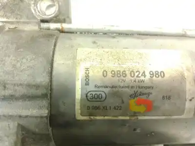 Peça sobressalente para automóvel em segunda mão motor de arranque por bmw x3 e83 12 2011 referências oem iam 0986024980  