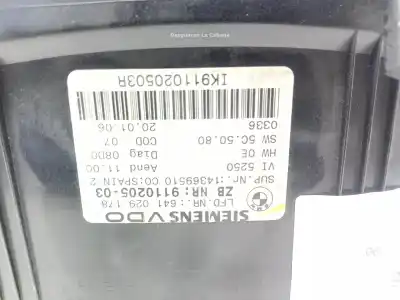 Pezzo di ricambio per auto di seconda mano pannello degli strumenti per bmw 3 (e90) 2.0 diesel riferimenti oem iam 911020503  